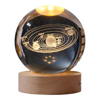 Glowing crystal ball desktop ornament night light