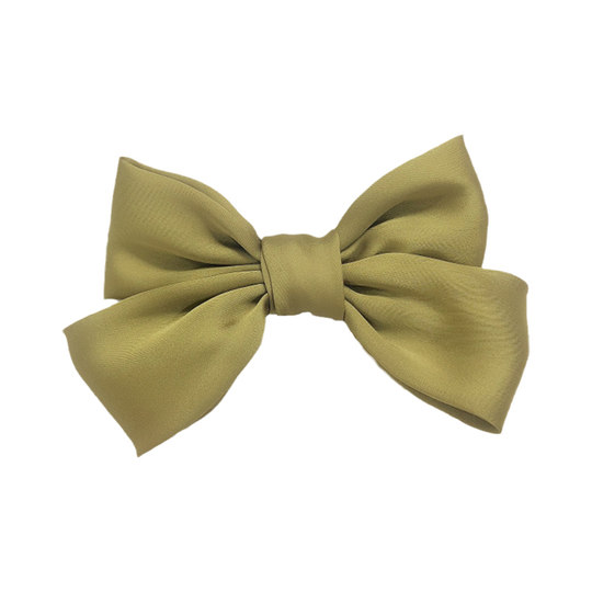 左斯斯红色韩国女童发饰新款发卡缎面蝴蝶结儿童公主头饰发夹