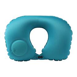 Inflatable u-shaped pillow, travel portable neck pillow, car and airplane push-type u-shaped pillow, neck protection, travel artifact, neck pillow