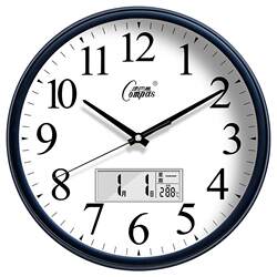 Kangbas Silent Wall Clock, Stylish Bedroom, Living Room, Office, Modern Clock, Simple and Creative Wall-Mounted Quartz Clock