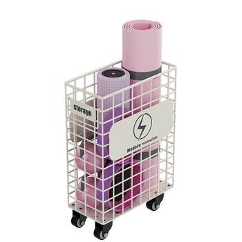 Yoga mat storage basket sports equipment storage