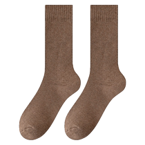 Thickened socks for women in autumn and winter pure cotton mid-calf socks winter long socks plus velvet warm long cotton socks winter confinement socks