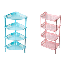 Kitchen bathroom mini storage rack desktop sundry rack storage organizer plastic corner multi-layer floor-standing (2