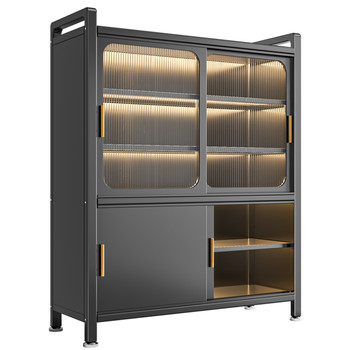 Kitchen rack dustproof storage cabinet
