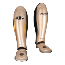 Five Dragons Boxing and Sanda Shin Guards for Adults and Children, Muay Thai Shin Guards, Integrated Shin and Instep Protectors, Fighting and Martial Arts Leg Guards