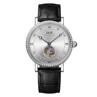 新款正品IW爱沃驰男士手表品牌男款机械表男表防水真皮镂空潮636