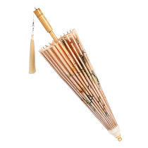 Bi Liufu oil-paper umbrella rain or shine anti-rain and sun protection ancient style props Hanfu umbrella intangible cultural heritage handmade old umbrella