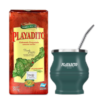With straw Paradito mate tea Argentina imported tea mate special gourd cup combination