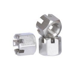 304316 stainless steel hexagonal slotted nut GB6181 open groove locking thickened nut GB6178 fine thread