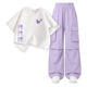 JeansWest Girls Summer Suit 2026 ຄົນອັບເດດ: ຄົນອັບເດດ: ໃຫມ່ສອງສິ້ນ summer ຝ້າຍແຂນສັ້ນເດັກນ້ອຍຕະຫຼອດການ