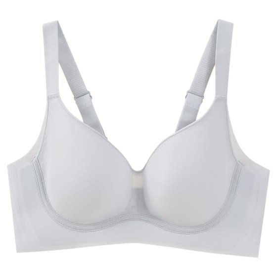 
HR Helena's thin and one-piece cup, large breasts, small underwear, summer breasts, anti-sagging, glossy, and markless bra