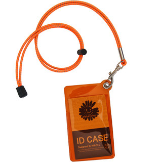 MROLD潮牌卡套证件套荧光色透明软胶PVC胸牌厂牌套挂饰胸卡挂脖绳