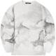 Black Whale Black and White Digital Printed Round-neck Knitted Sweater