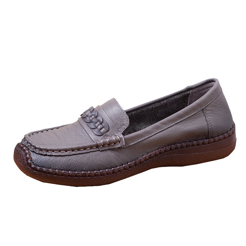 Comfortable genuine leather soft sole spring and autumn style deep mouth shoes