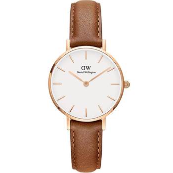 Dw watch women's petite leather quartz watch women's watch light luxury niche european and american watch