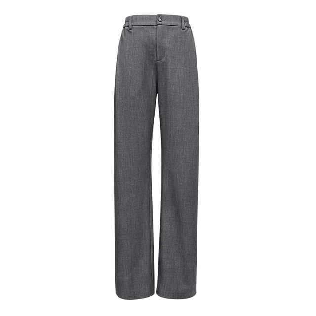 2025 Spring New Narrow Straight Gray Suit Pants