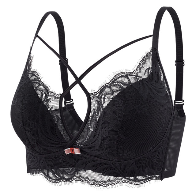 Sexy wire-free push-up A to C bra