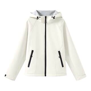 班尼路S&K系列三防连帽冲锋夹克女2025秋冬新款户外薄绒保暖外套Q