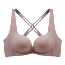 Catman front-button underwear for women with small breasts gathered to look bigger without wire rings to shrink secondary breasts and prevent sagging without traces and beautiful back bra