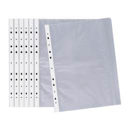 11 -hole file bag transparent A4 file storage bag plastic data bag multi -function thickened live pages.
