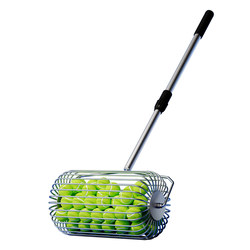 Portable Tennis Ball Picker Roller Automatic Collector Cart for Ping Pong and Pickleball Storage and Training