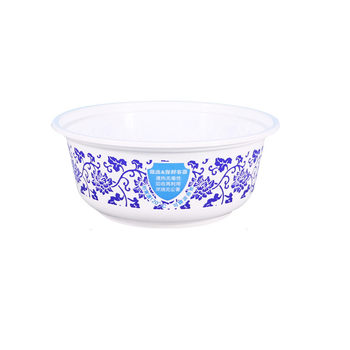 Disposable bowl plastic rice bowl round household tableware