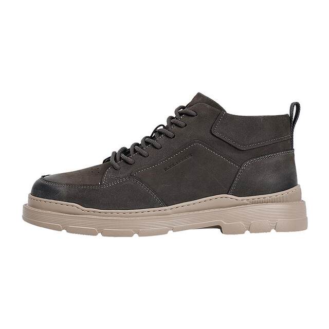 Lilang official cowhide men's short-tube fashion boots