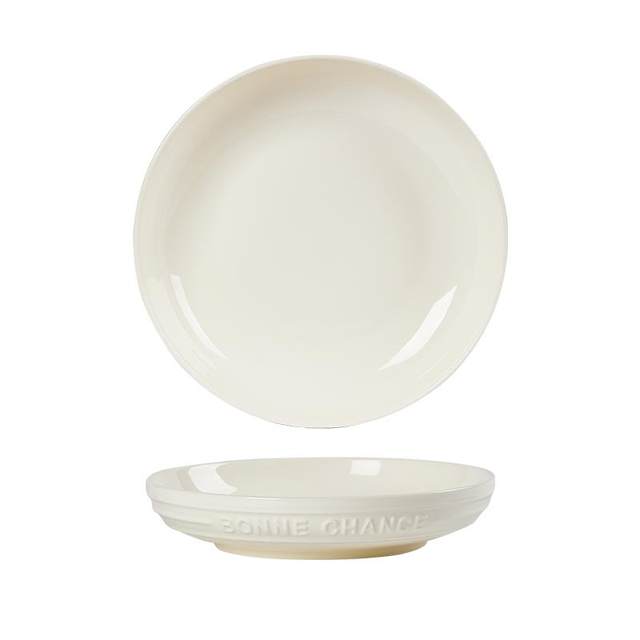 Relief ceramic plate dish dish for household use 2025 new underglaze colored dishes tableware high-end dining plate deep plate simple