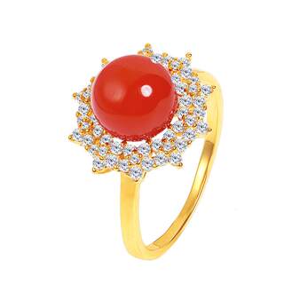 Ruohua Jewelry Southern Red Agate Colorful Gift