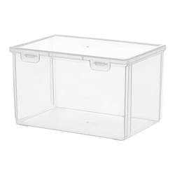 Large -capacity stationery box storage box transparent plastic box sketch drawing pens