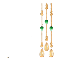 Crystal bead curtain new cabbage gourd hanging curtain living room partition curtain entrance bathroom beaded door curtain no punching