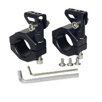 Motorcycle spotlight modified universal bracket clamp double hole light modified bumper guard LED light extension bracket