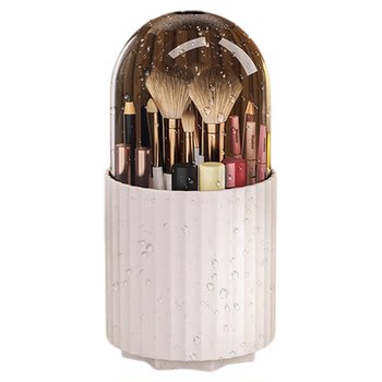 Makeup brush storage tube