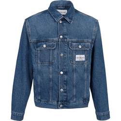 Calvin Klein men's jacket CK spring and autumn men's American casual denim jacket short style high-end