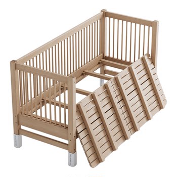 Sany wood splicing bed baby solid wood environmentally friendly paint-free