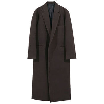 Winter thickened and long woolen coat for men british style