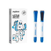 (Self-operated) mideer childrens whiteboard pen erasable strokes silky blue watercolor marker pen