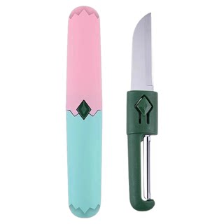 Многофункциональный кухонный нож-овощечистка 2-в-1, портативный складной инструмент для чистки яблок для домашнего использования