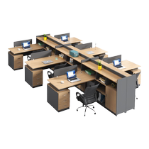 Office desk and chair combination staff financial table 6-person desk and chair combination simple modern 4-person staff office table