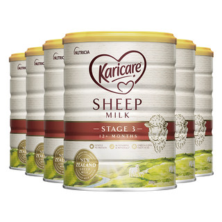 新西兰karicare可瑞康绵羊奶粉3段900g*六罐装