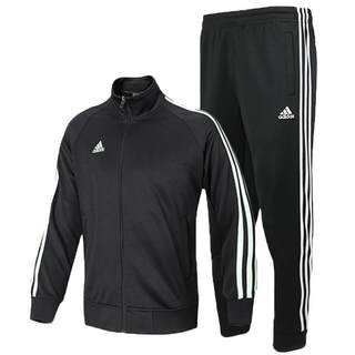 正品阿迪达斯运动套装男女春秋休闲跑步经典adidas外套长裤两件套