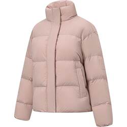 Li Ning Hot Pot Down Jacket Water-Repellent Winter New Women's Duck Down Short Bread ສີດໍາ ຫນາແຫນ້ນດ້ານເທິງ