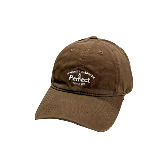 Spring letter embroidered wide brim face-showing baseball cap