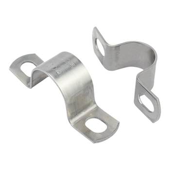 304 stainless steel thickened riding pipe clamp pipe clamp pipe bracket pipe buckle throat hoop water pipe clamp U-shaped pipe ohm hoop