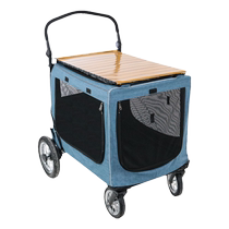 Pet stroller for medium and large dogs portable scooter for cats and dogs camping and walking cat and dog dual-purpose stroller