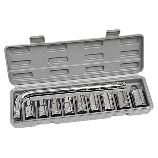 Electric vehicle repair tool box Automobile tire wrench tool sleeve household car sleeve wrench 10 piece set 27