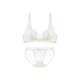 Ubras gold lace double strap/rabbit ear cup bra