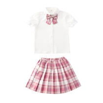 Jk uniforme jupe filles véritable costume été école primaire fille jupe plissée enfants collège style école uniforme jupe robe dété