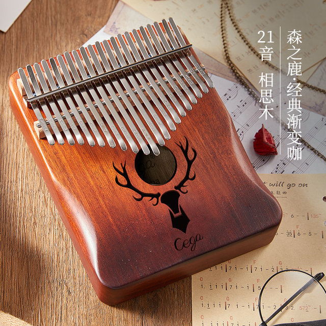 piano kalimba thumb 21-tone 17-tone ນິ້ວມືເລີ່ມຕົ້ນຂອງຜູ້ເລີ່ມຕົ້ນ piano kabalin ເຄື່ອງດົນຕີ retro ແບບພົກພາ