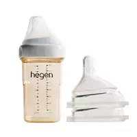 新加坡进口Hegen新生儿奶瓶ppsu240ml宽口径硅胶奶嘴耐摔防胀气满386.0元减60元
